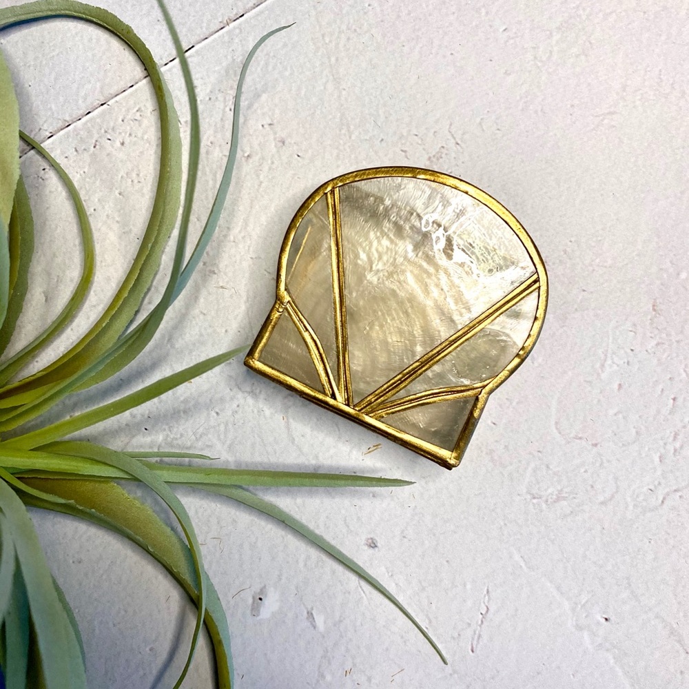 Capiz Shell Ring Box